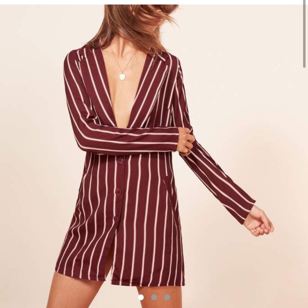 Reformation graphite dress with pockets